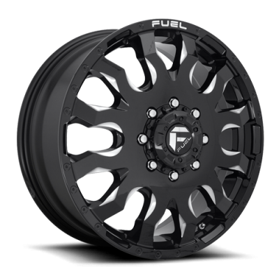 FUEL FC673 BLITZ GLOSS BLACK MILLED - FRONT